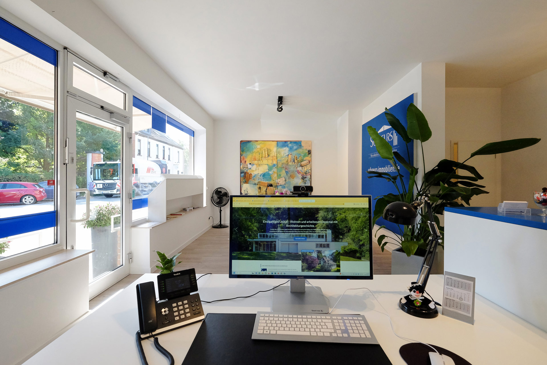 Arbeitsplatz Immobilienmakler