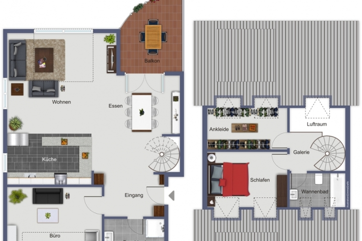 2. Obergeschoss+Studiogeschoss