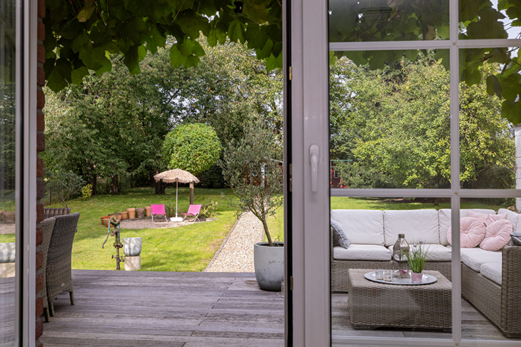Ausblick in den Garten