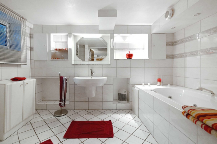 Badezimmer im Kellergeschoss