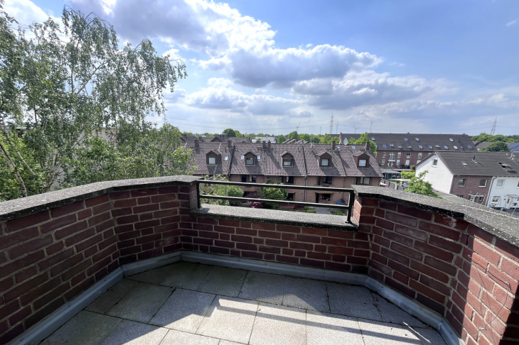 Balkon in Westausrichtung