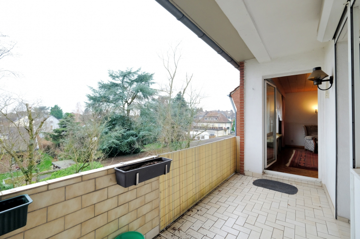 Balkon mit Blick ins Grüne