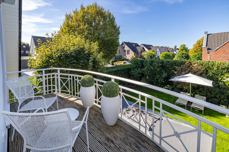 Balkon zur Gartenseite