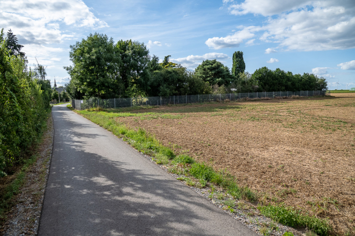 Blick auf das Grundstück