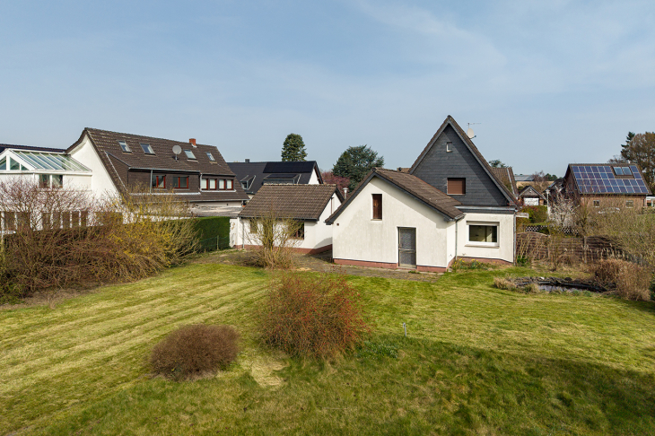 Blick auf das Grundstück