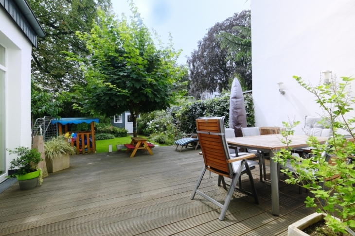 Blick auf die Terrasse