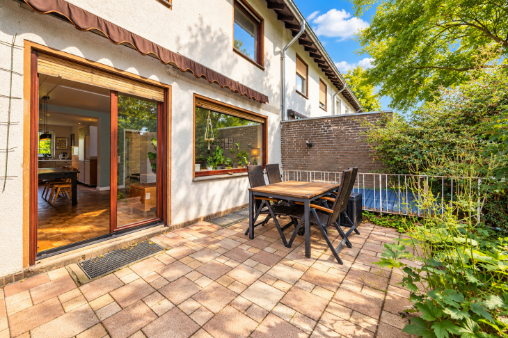 Blick auf die Terrasse
