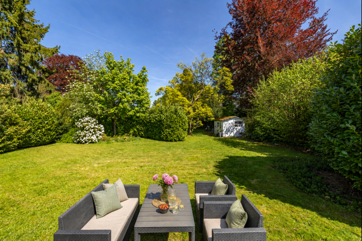 Blick in das vordere Gartengrundstück