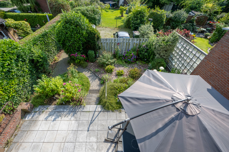 Blick vom Balkon