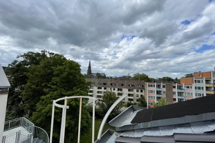 Blick von dem Balkon