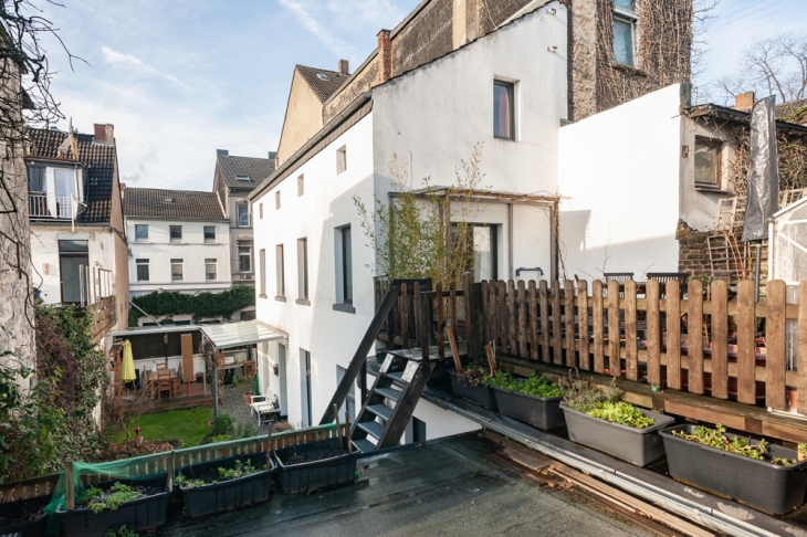 Blick von der oberen Terrasse