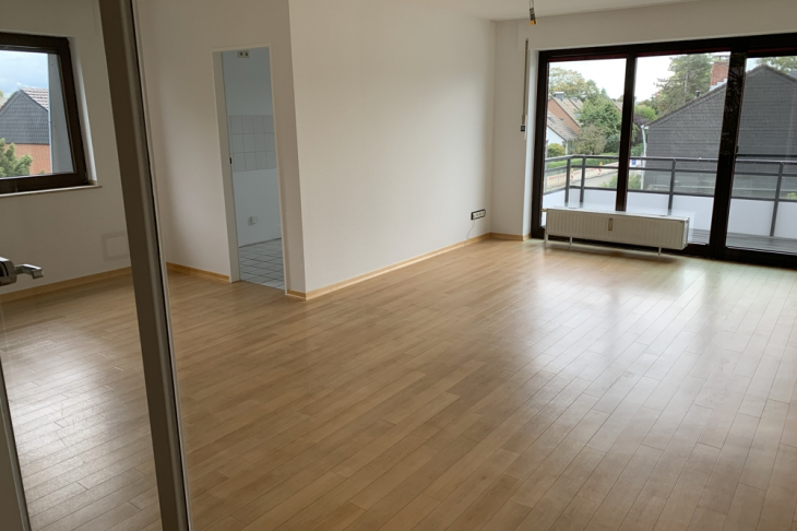 Blick zum Balkon