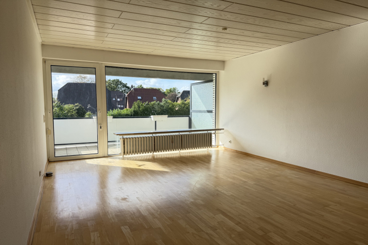 Blick zum Balkon