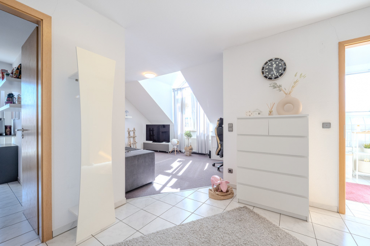 Blick zum Wohnzimmer