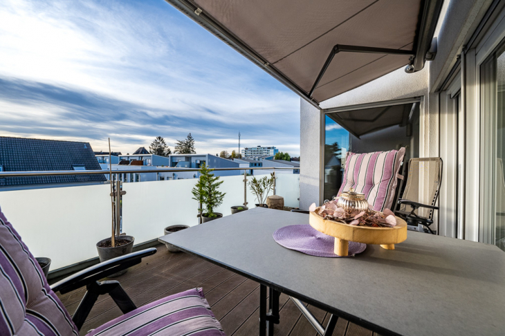 Dachterrasse in süd-westlicher Ausrichtung