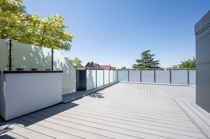 Dachterrasse in Westausrichtung