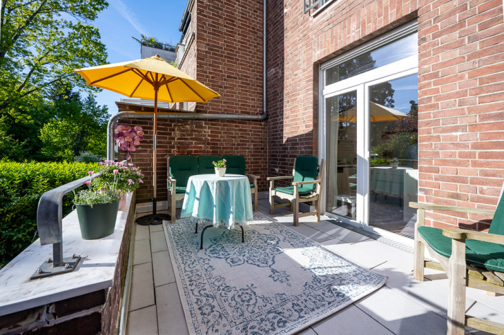 ETW 1, Terrasse mit Zugang Küche