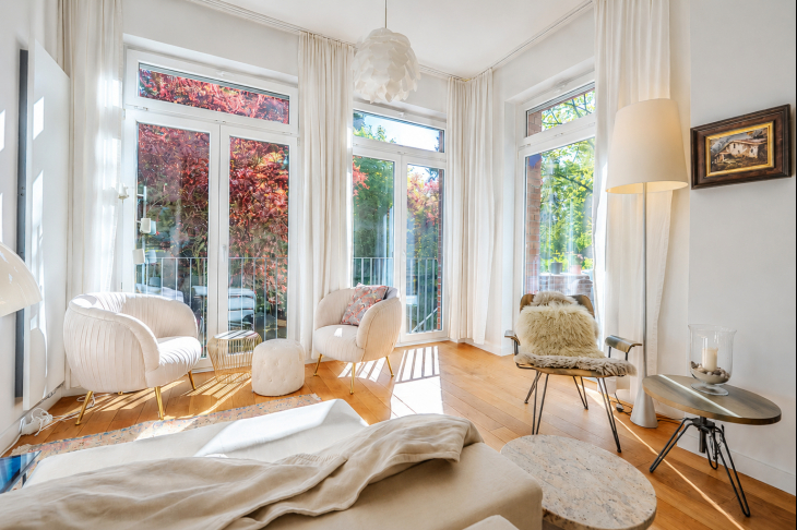 ETW 1, weitere Ansicht Wohnraum Gartenseite
