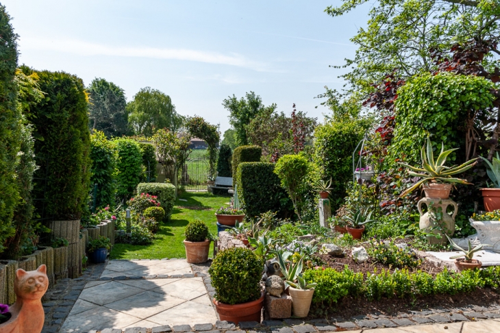 Garten Blick von Terrasse