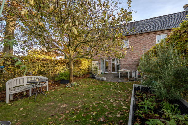 Garten mit Blick zum Haus und zur Terrasse