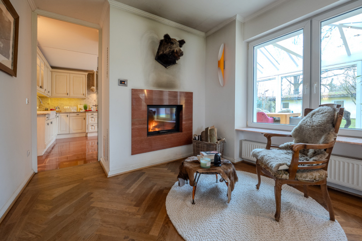 Gemütliche Kaminecke