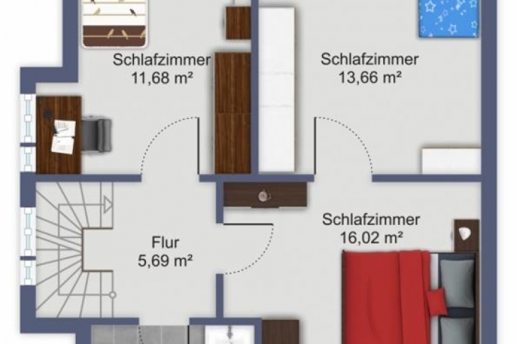 Grundriss 1. Obergeschoss