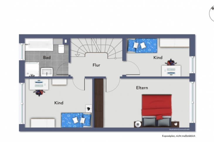 Grundriss 1. Obergeschoss