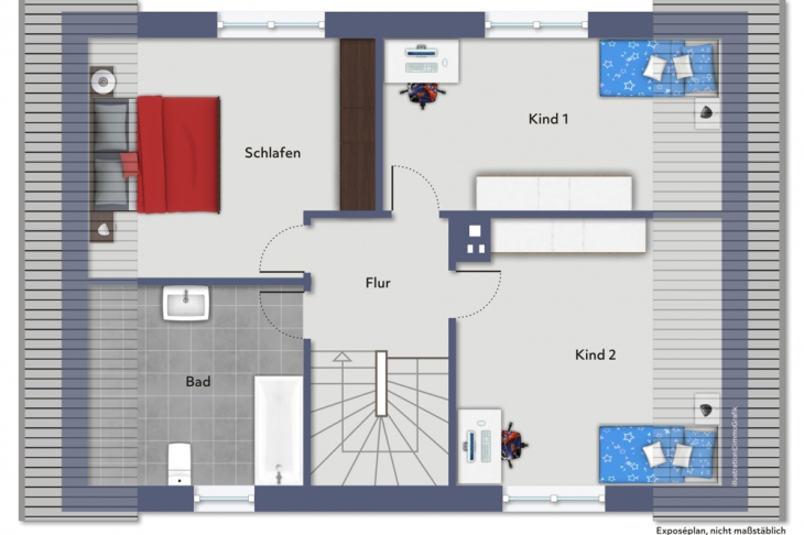 Grundriss 1. Obergeschoss
