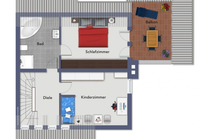 Grundriss 1. Obergeschoss