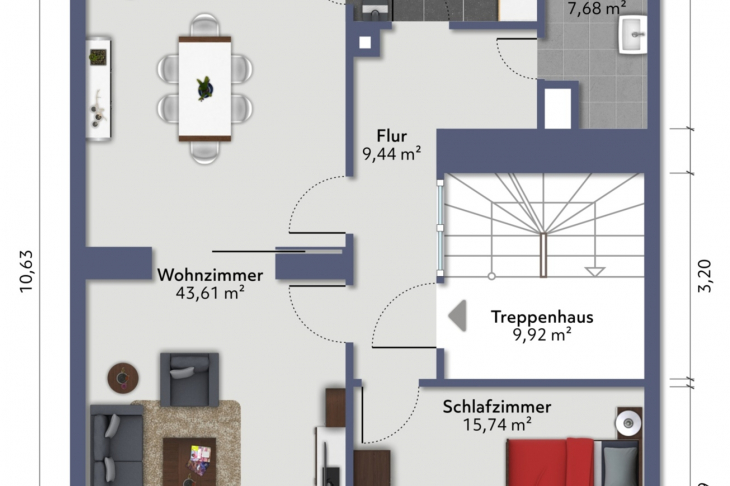 Grundriss 1. Obergeschoss