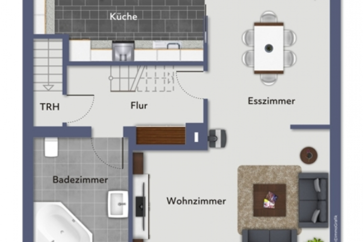 Grundriss 1.Obergeschoss - Exposé
