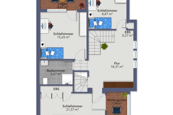 Grundriss 1.Obergeschoss