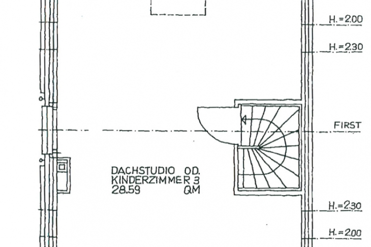 Grundriss Dachgeschoss