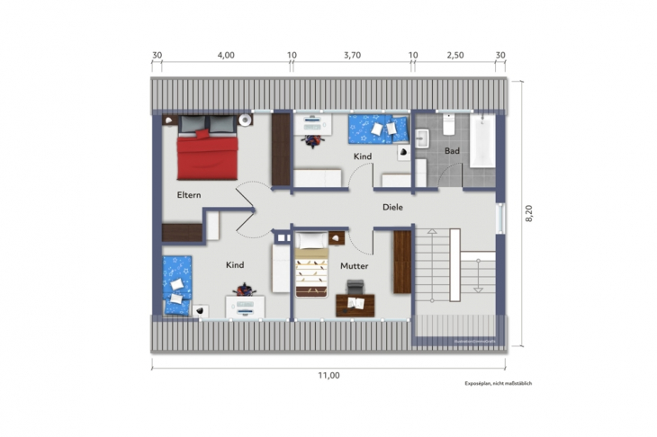 Grundriss Dachgeschoss
