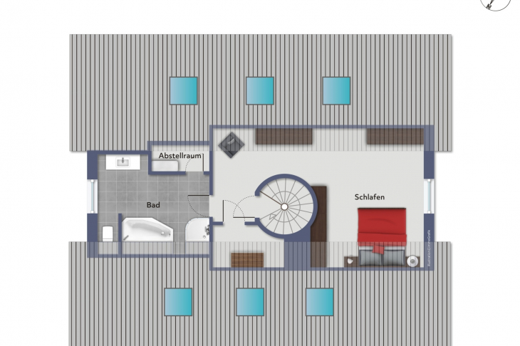 Grundriss Dachgeschoss