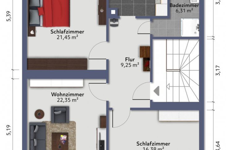 Grundriss Dachgeschoss