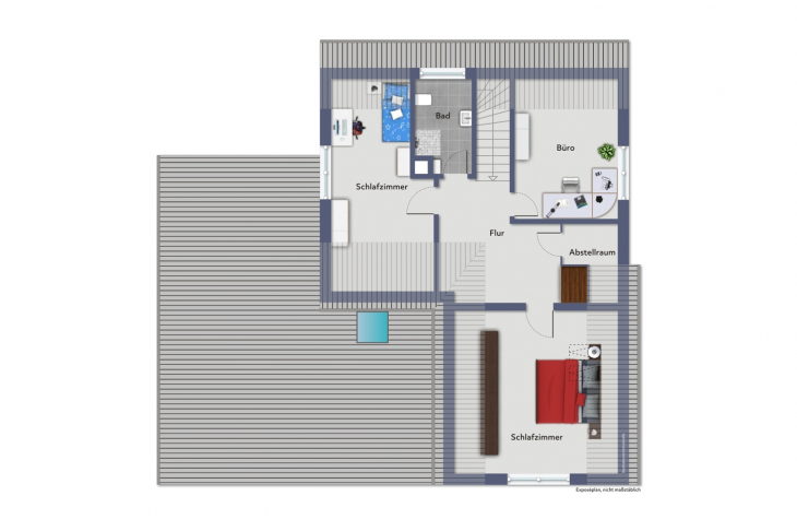 Grundriss Dachgeschoss Haupthaus