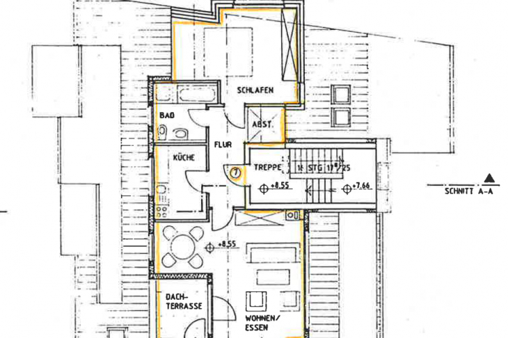 Grundriss Dachgeschosswohnung