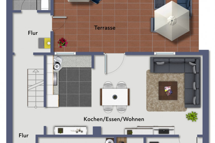 Grundriss EG Kreuzstr. 105