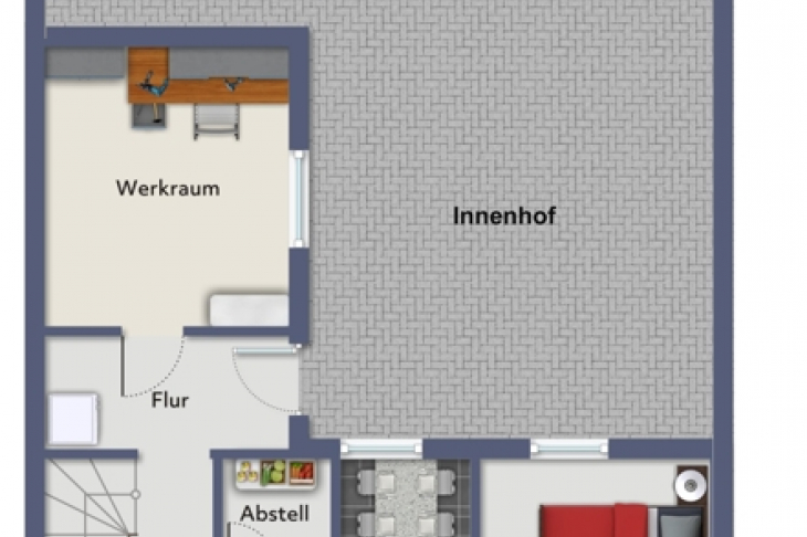 Grundriss Erdgeschoss - Exposé