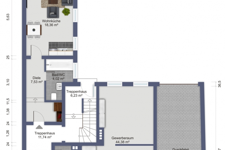 Grundriss Erdgeschoss 2.0