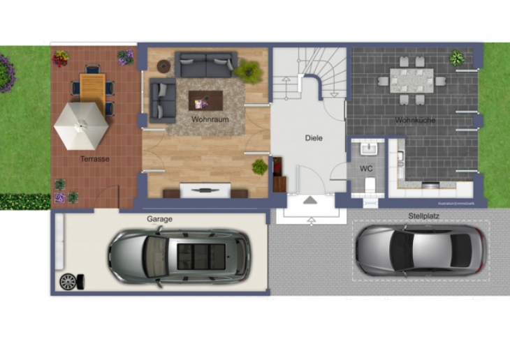 Grundriss Erdgeschoss
