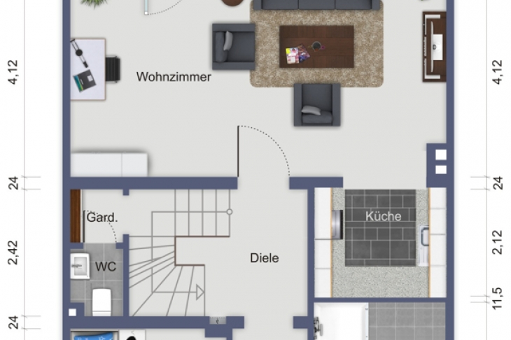 Grundriss Erdgeschoss