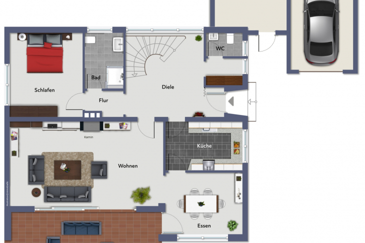 Grundriss Erdgeschoss 