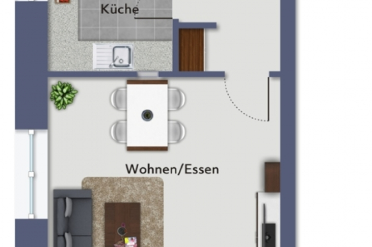 Grundriss Erdgeschosswohnung