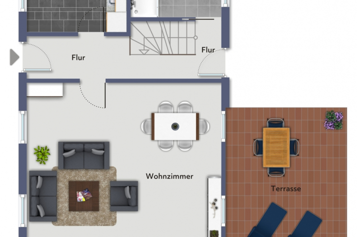 Grundriss Haupthaus Erdgeschoss