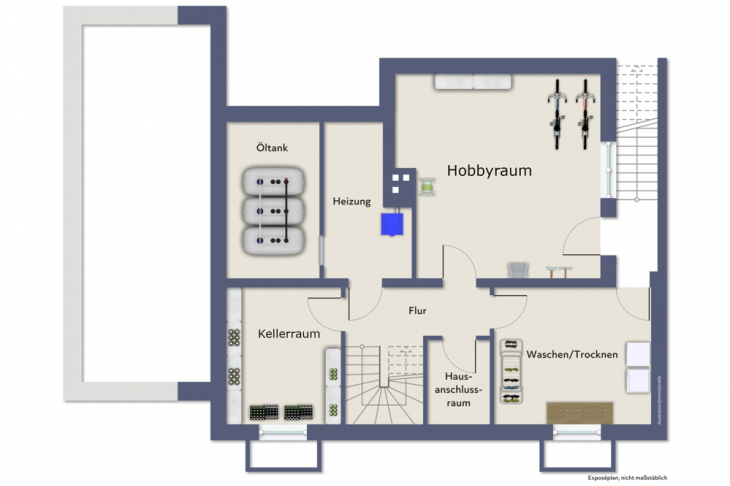 Grundriss Kellerraum