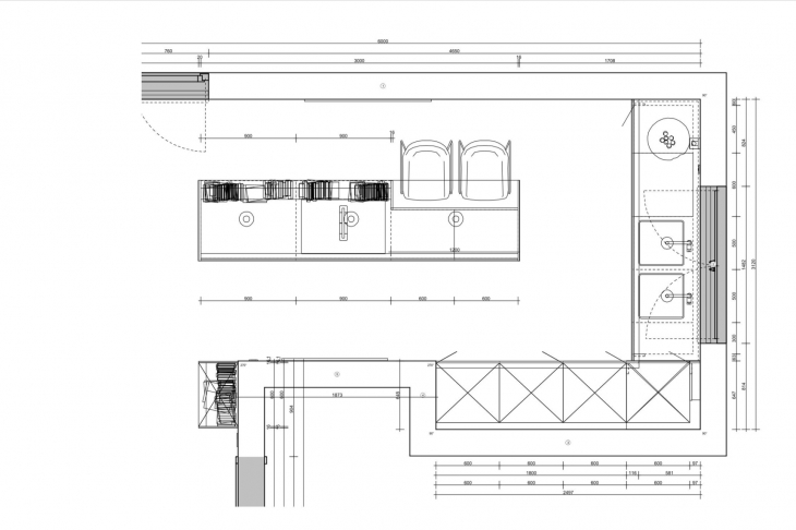Grundriss Küche