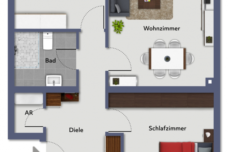 Grundriss Mietwohnung