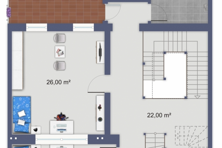 Grundriss Obergeschoss